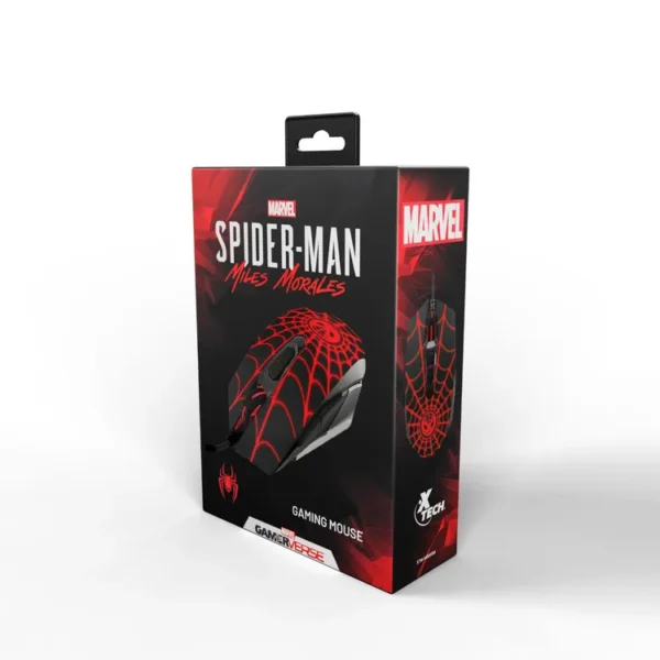 Mouse XTECH Alámbrico Óptico Gaming Spider-Man Negro - Imagen 7