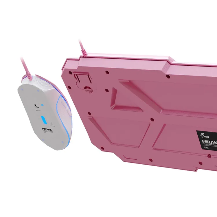Combo XTECH Alámbrico Teclado + Mouse XTK-540S Gaming Rosado - Imagen 6