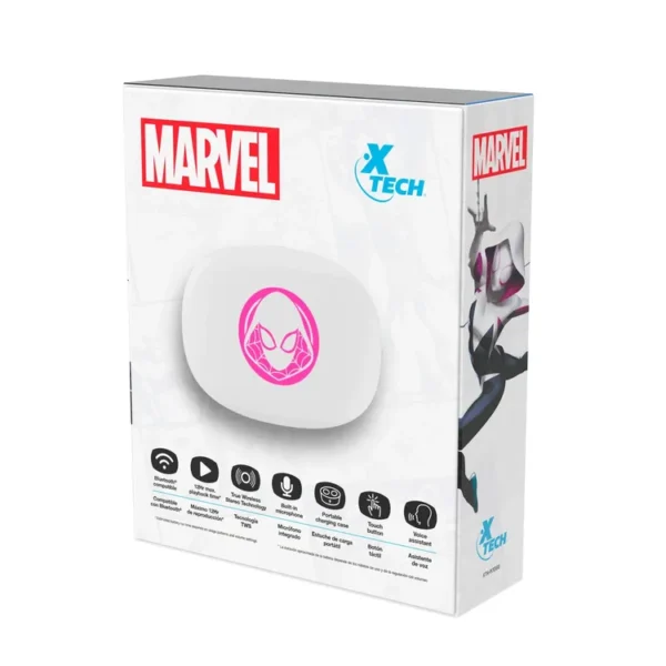 Audífonos XTECH Inalámbricos Bluetooth In Ear TWS XTH-701SG Ghost Spider Blanco - Imagen 8