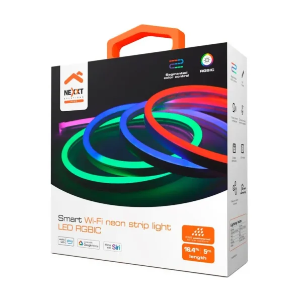 Cinta de luces LED de Neón NEXXT Inteligente RGBIC 5 metros - Imagen 4