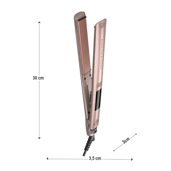 Plancha de Cabello GAMA Led Keration Rosado - Imagen 5