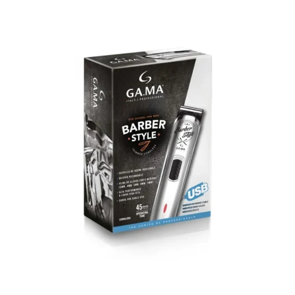 Trimmer Recortador GAMA Barber Style Plateado - Imagen 3