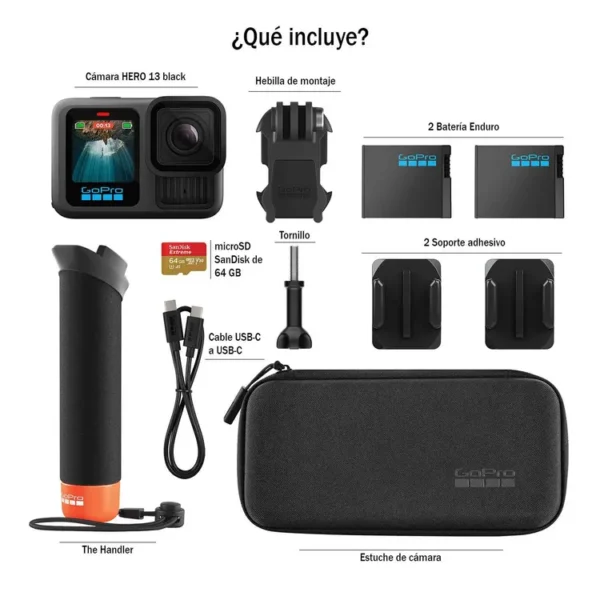 Cámara de acción GOPRO Hero 13 Black + Accesorios - Imagen 3