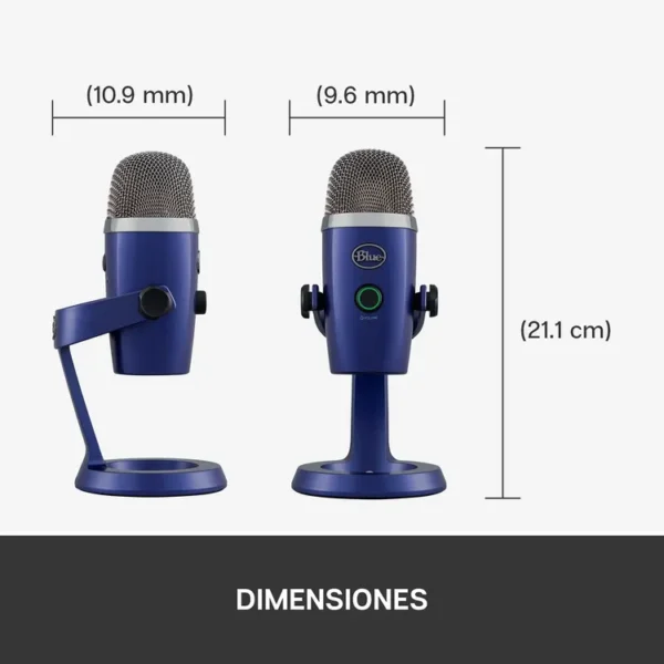 Microfono BLUE Yeti Nano Vivid Azul - Imagen 3