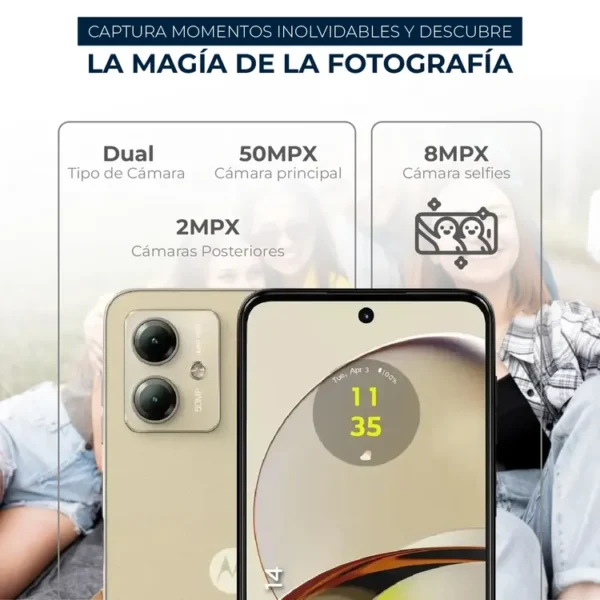 Celular MOTOROLA G14 128GB Beige - Imagen 4