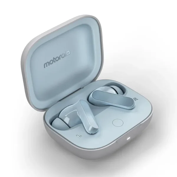 Audifonos MOTOROLA Inalámbricos Bluetooth In Ear Moto Buds Cancelación de Ruido Celeste Ilusión - Imagen 5