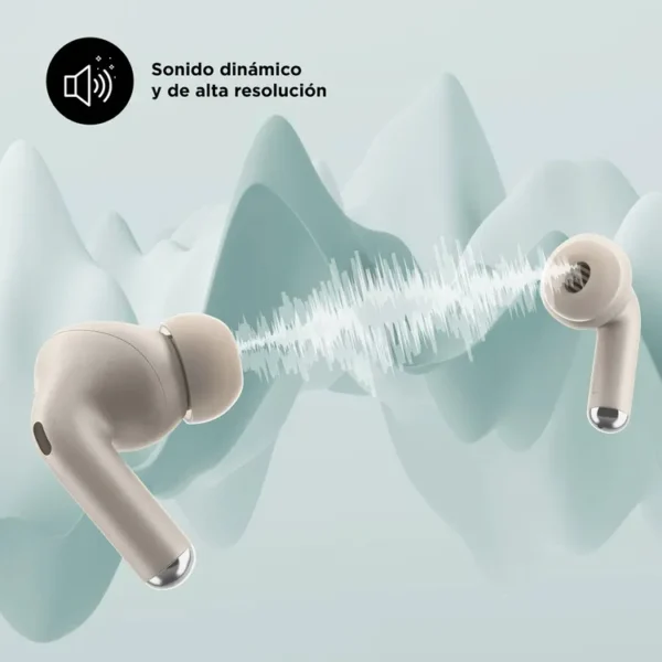 Audifonos MOTOROLA Inalámbricos Bluetooth In Ear Moto Buds+ Sound By Bose Cancelación de Ruido Gris - Imagen 8