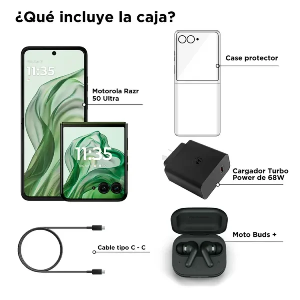 Celular MOTOROLA Razr 50 Ultra 512GB Verde - Imagen 3