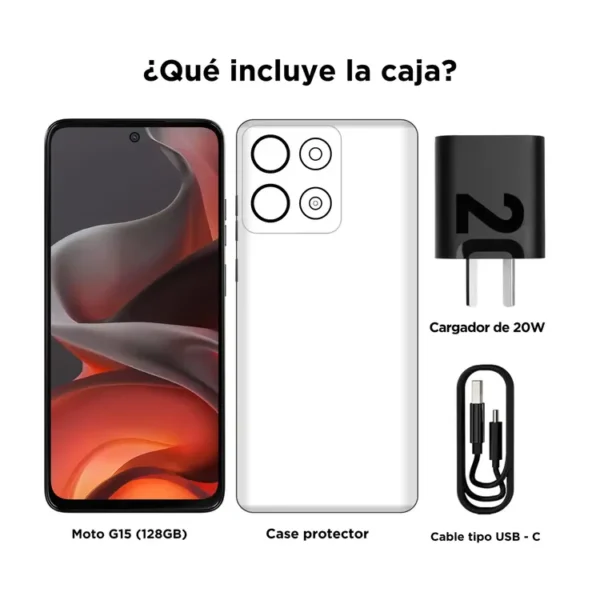 Celular MOTOROLA G15 128GB Gris - Imagen 3