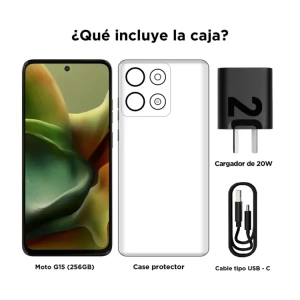 Celular MOTOROLA G15 256GB Verde - Imagen 3