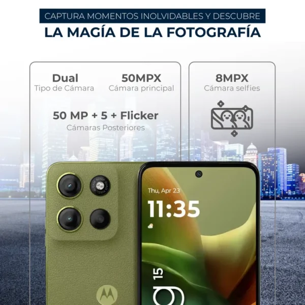 Celular MOTOROLA G15 256GB Verde - Imagen 4