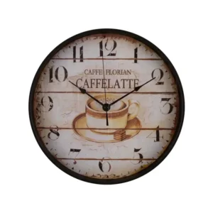 Reloj de Pared FREE HOME Café Latte 31 cm