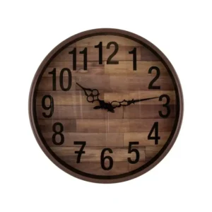 Reloj de Pared FREE HOME Efecto Madera 37 cm