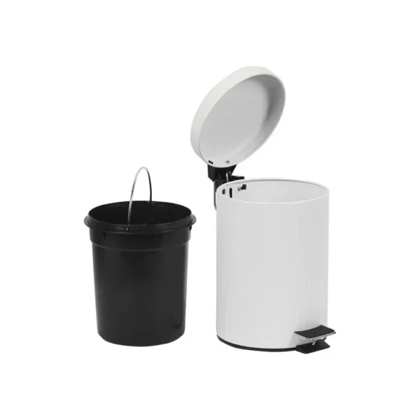 Papelera de Pedal FREE HOME 3 Litros Blanca - Imagen 6