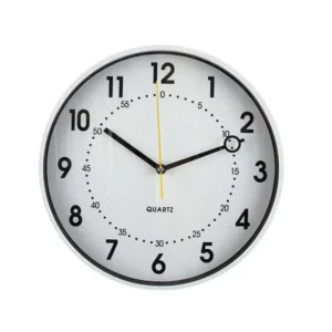 Reloj de Pared FREE HOME Blanco y Negro 31 cm