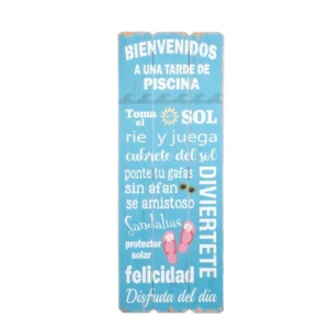 Cuadro Decorativo FREE HOME "Tarde de Piscina" 30 x 80 x 1.8 cm