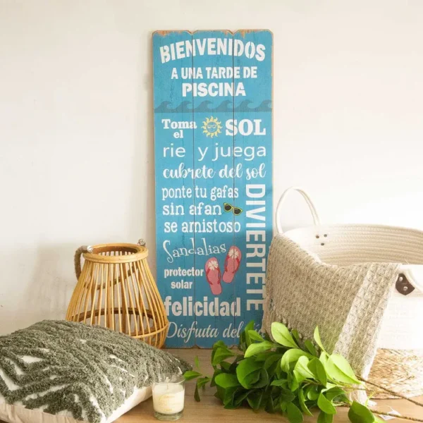 Cuadro Decorativo FREE HOME "Tarde de Piscina" 30 x 80 x 1.8 cm - Imagen 4