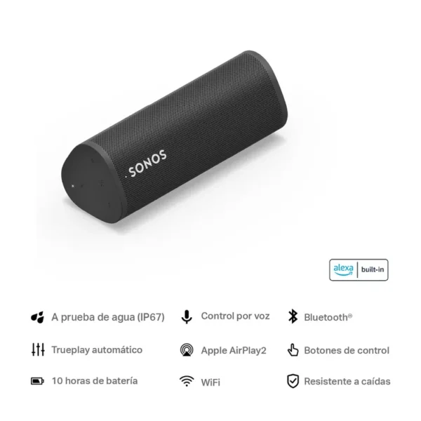 Parlante SONOS Roam Negra - Imagen 3