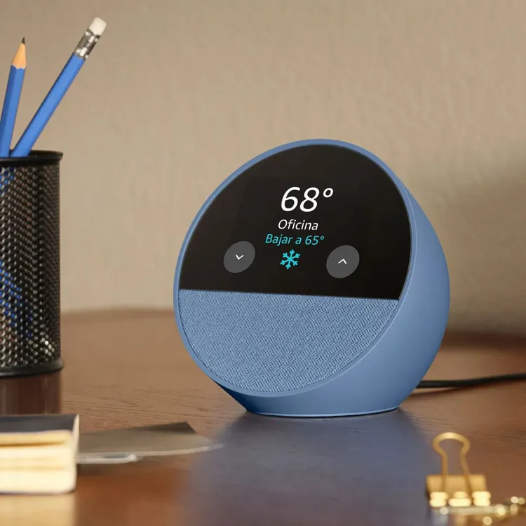 Parlante AMAZON Echo Spot Azúl Oceano - Imagen 4