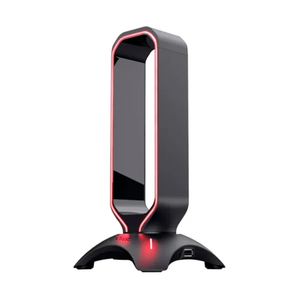 Soporte para Diadema TRUST Iluminación RGB|2 Puertos USB GXT 265 Negro