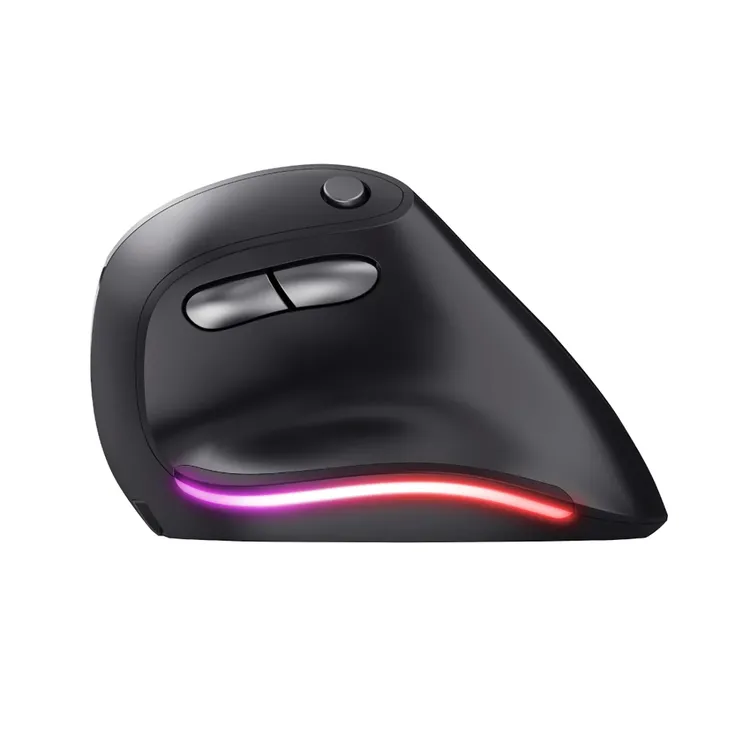 Mouse TRUST Inalámbrico Óptico Ergonómico Vertical Bayo Negro con Gris - Imagen 4