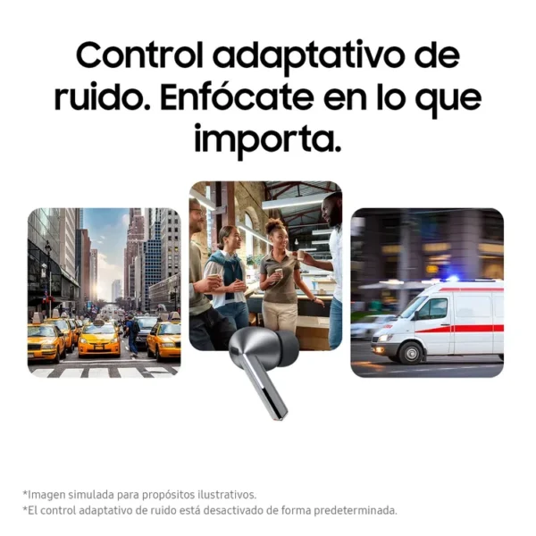 Audífonos SAMSUNG Galaxy Buds3 Pro Cancelacion de ruido Plateado - Imagen 7