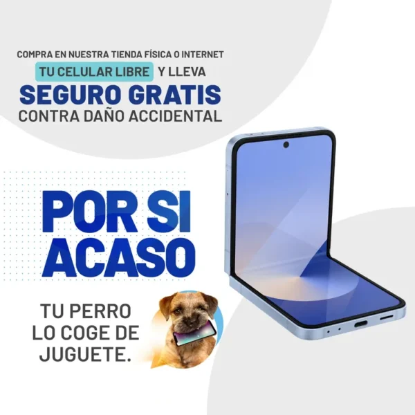 Celular SAMSUNG Galaxy Z Flip6 256GB 5G Azul + Cover - Imagen 2