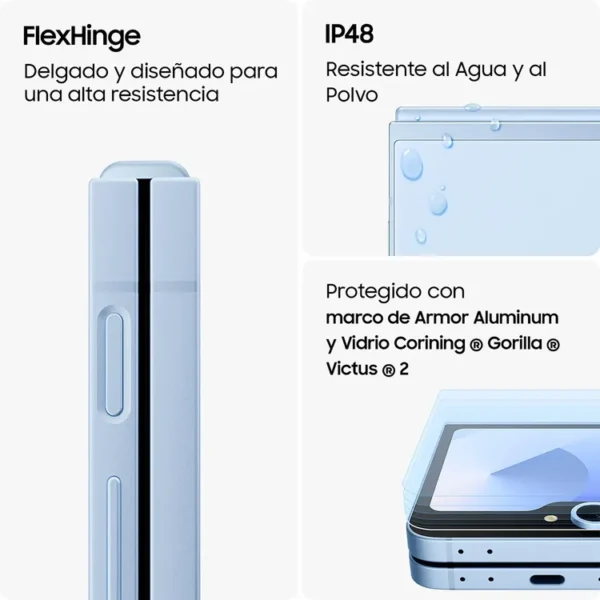 Celular SAMSUNG Galaxy Z Flip6 512GB 5G Plateado + Cover - Imagen 6