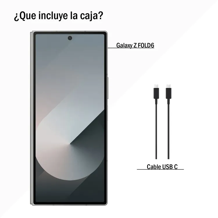 Celular SAMSUNG Galaxy Z Fold6 256GB 5G Plateado +Cover - Imagen 3