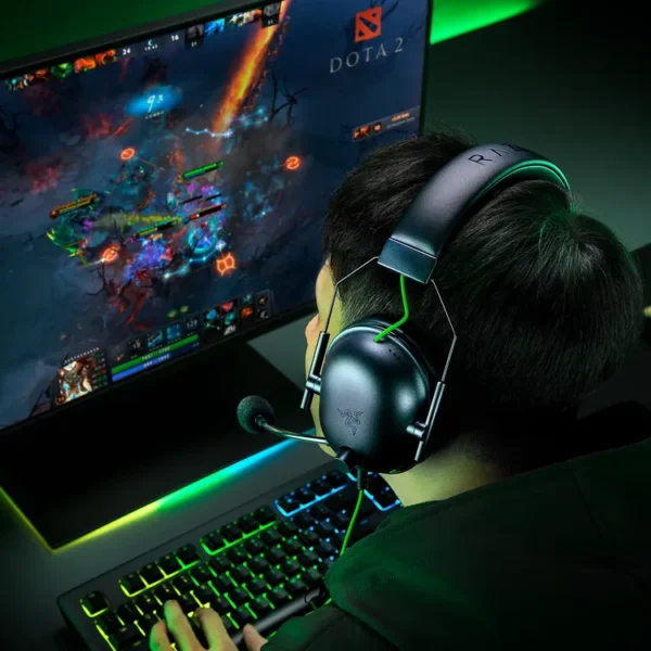 Audífonos de Diadema RAZER Alámbricos Over Ear Gaming BlackShark Cancelación de Ruido Negro - Imagen 8