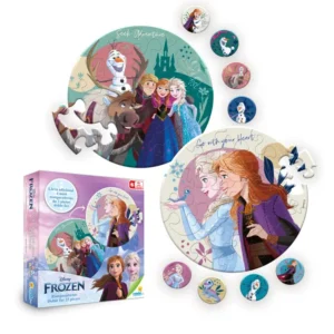 Rompecabezas RONDA x 25 Doble Faz Frozen