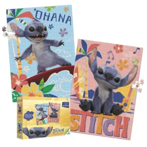 Set por 2 Rompecabezas RONDA Stitch 500 Piezas