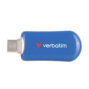 Memoria USB-C VERBATIM 64 GB Plectra Azul