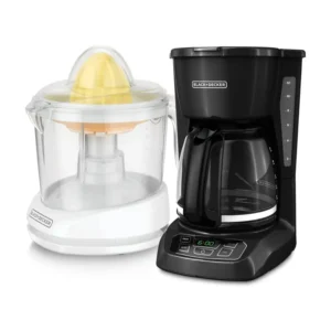 Combo BLACK+DECKER Cafetera 12tz CM1105B + Exprimidor eléctrico CJ625