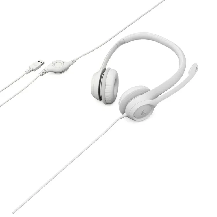 Audífonos de Diadema LOGITECH Alámbricos On Ear H390 USB Blanco - Imagen 2