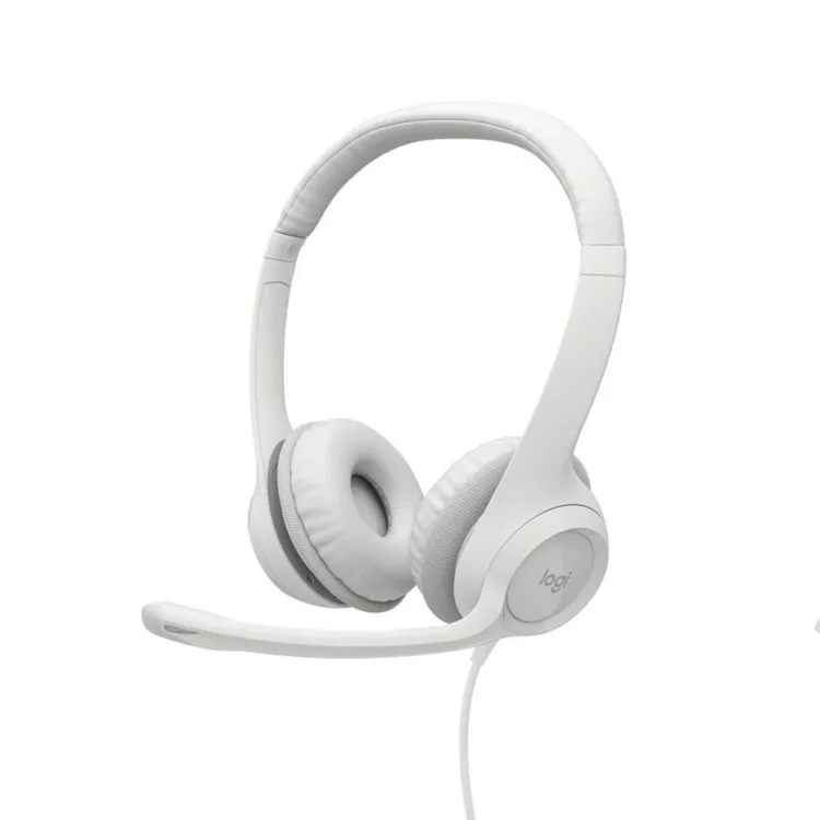 Audífonos de Diadema LOGITECH Alámbricos On Ear H390 USB Blanco - Imagen 3