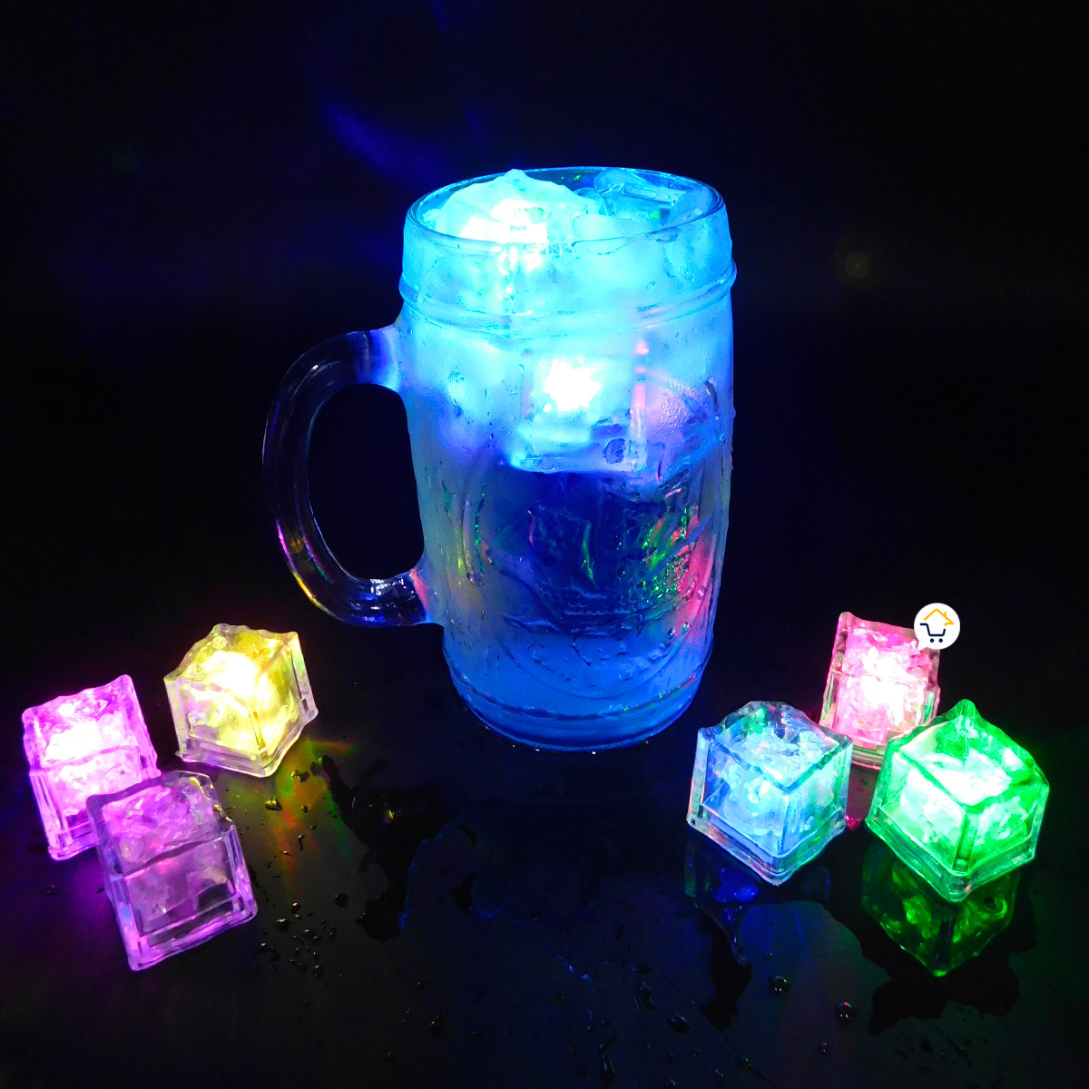 Cubos Hielos Led Sumergibles ZTX003