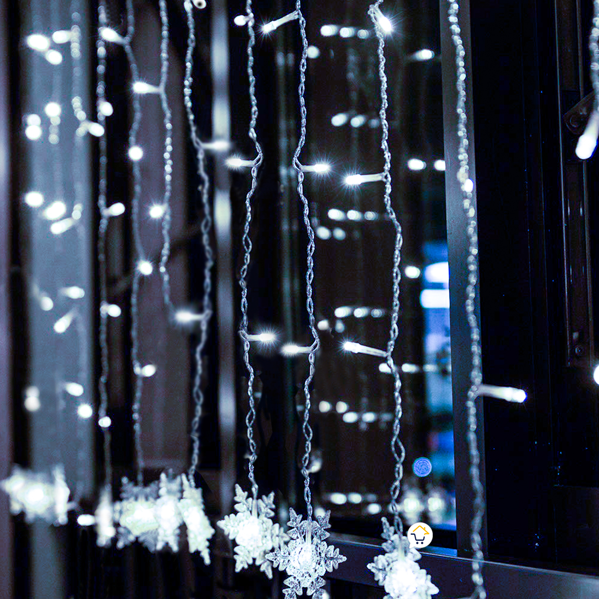 Luces Led Copos De Nieve 6M 2085