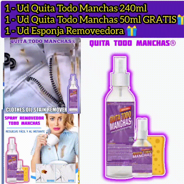 KIT x3 Quita Manhcas Multifuncional