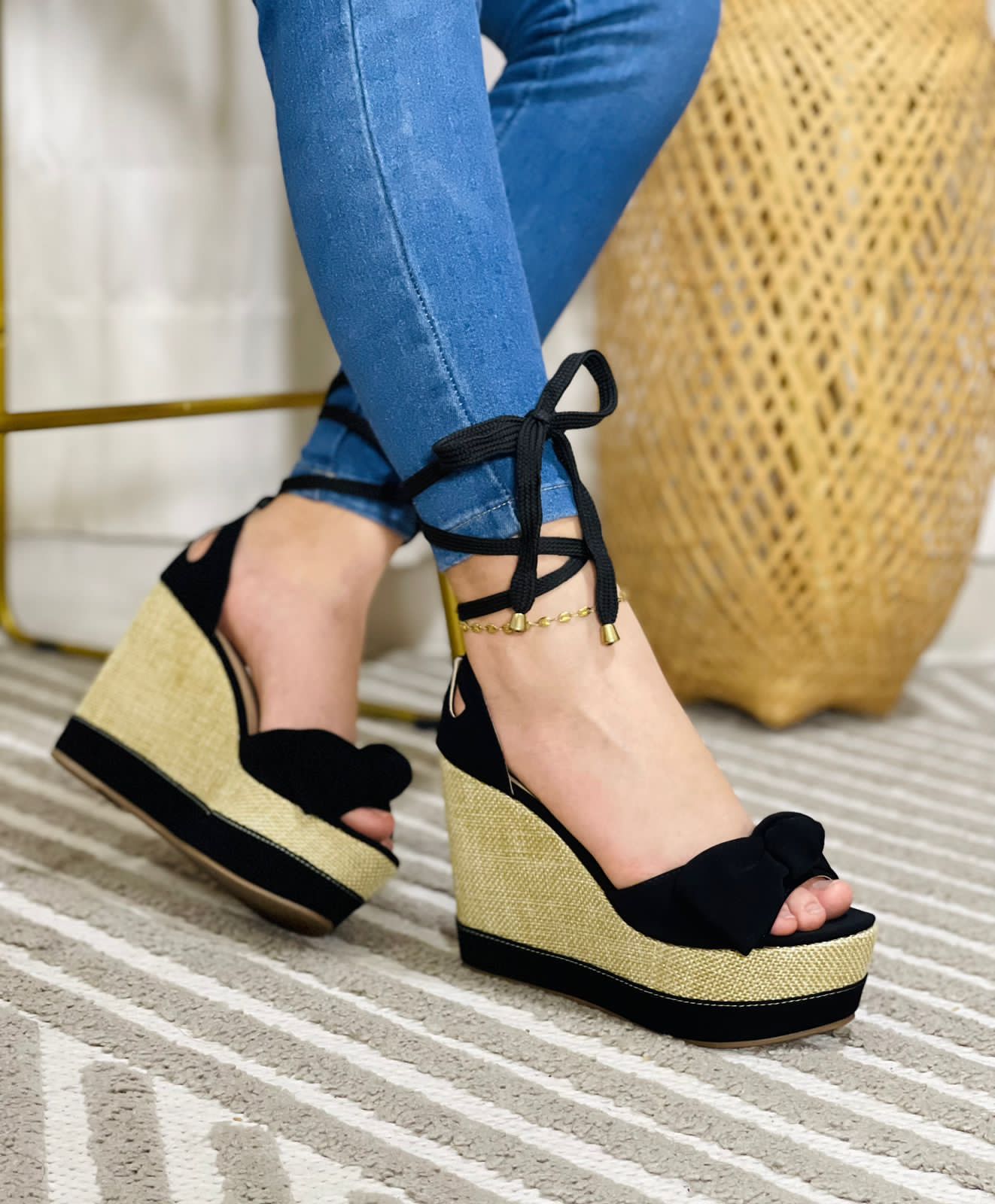 Plataforma Romana en yute artesanal - Imagen 2