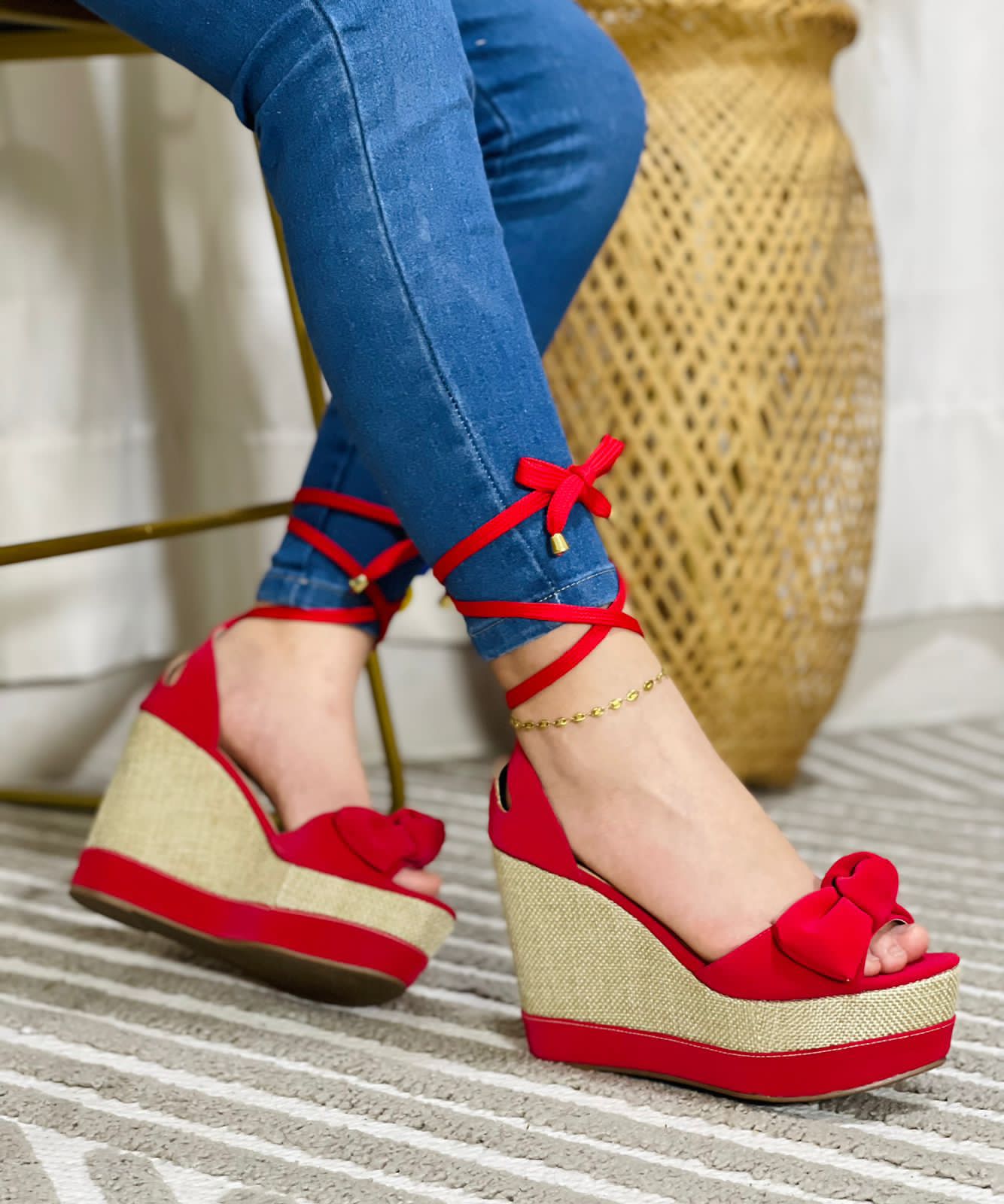 Plataforma Romana en yute artesanal