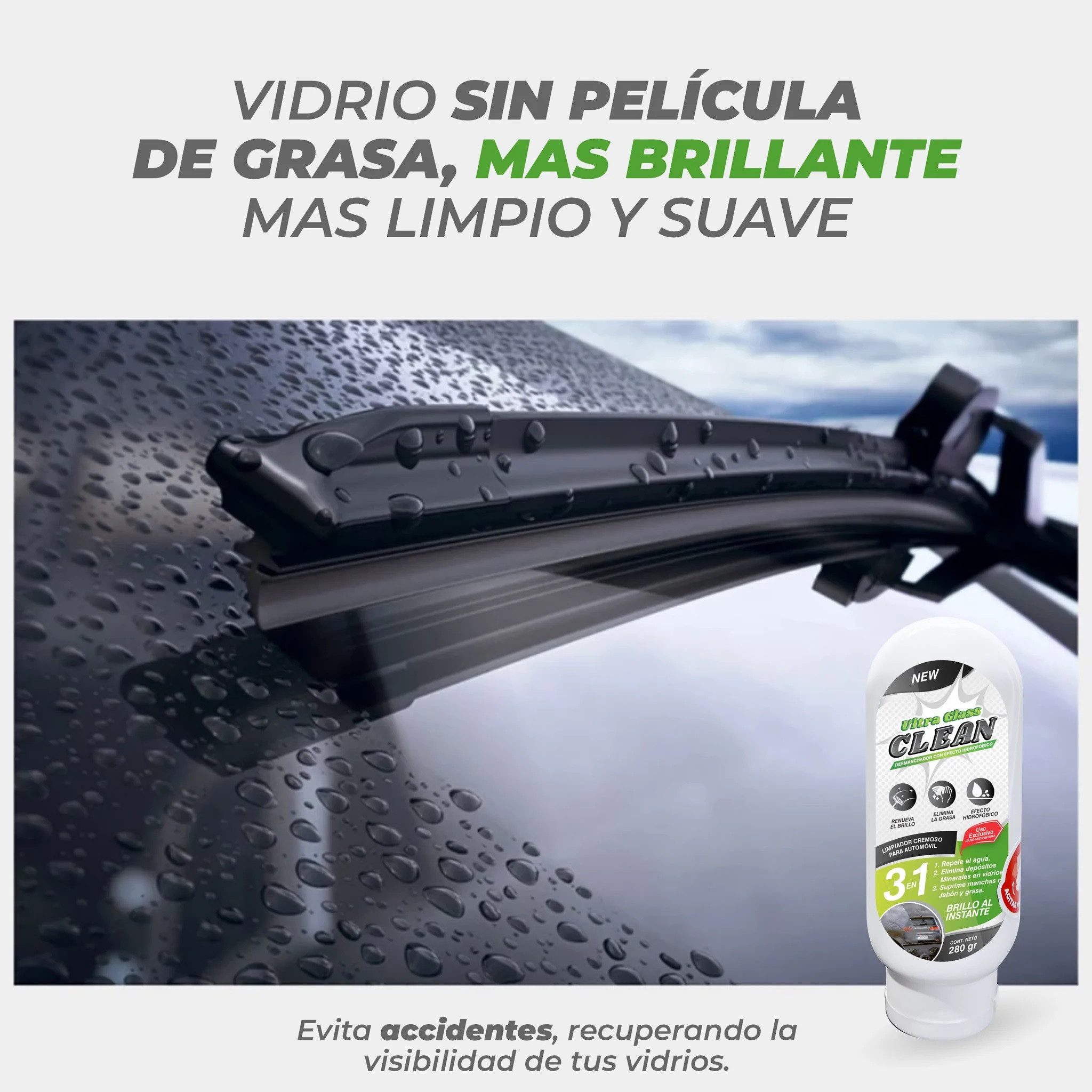 ULTRA GLASS CAR - Crema Hidrofóbica