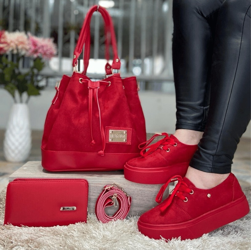 BOLSO DAMA BILLETERA+CALZADO LINCE