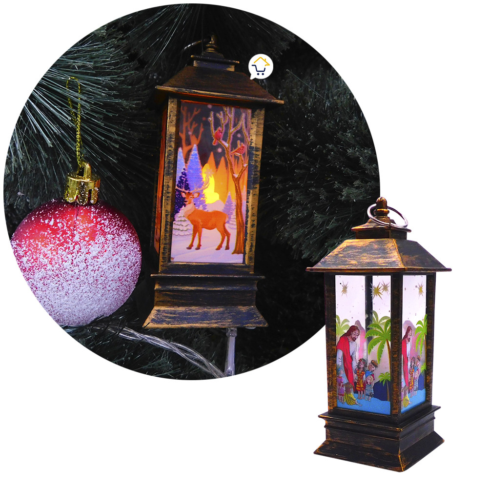 Pesebre Farol Vela Navideño Cafe 0462VLC