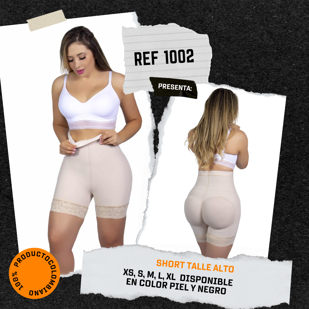 short de talle alto levanta cola