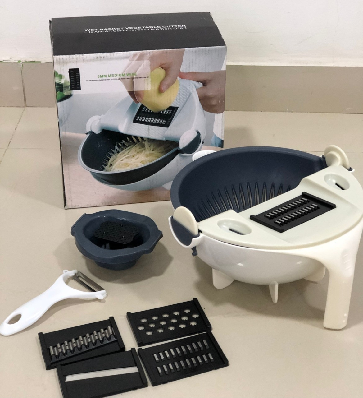 Cortador De Verduras Con Escurridor De C