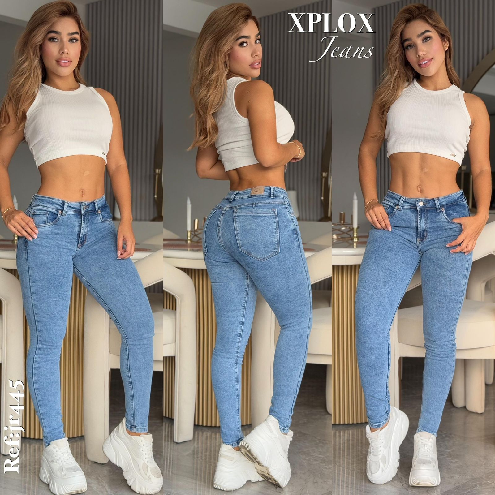 JEANS DAMA LEVANTA COLA