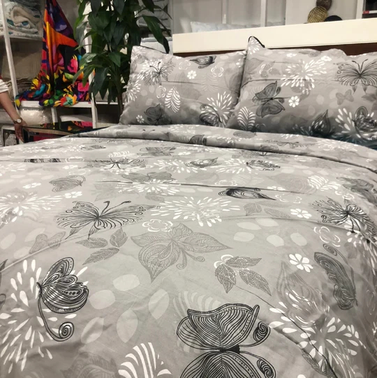 Set Duvet Cover Rosa Gris