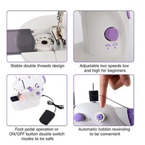 Mini Maquina Coser Portátil Eléctrica