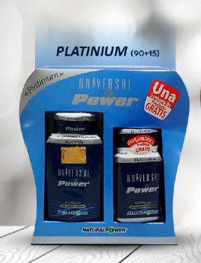 UNIVERSAL POWER PLATINIUM X105 CAPSULAS